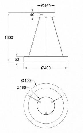 Подвесной светильник Maytoni Saturno MOD415PL-L36BS4K в Златоусте - zlatoust.mebel24.online | фото 4