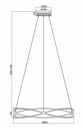 Подвесной светильник Maytoni Weave MOD062PL-L56CH3K в Златоусте - zlatoust.mebel24.online | фото 5