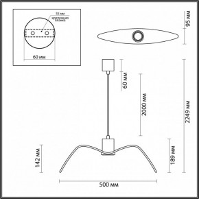 Подвесной светильник Odeon Light Birds 4903/1C в Златоусте - zlatoust.mebel24.online | фото 4