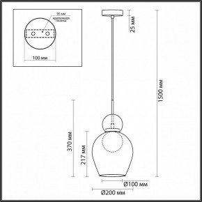 Подвесной светильник Odeon Light Blacky 2 5023/1 в Златоусте - zlatoust.mebel24.online | фото 5