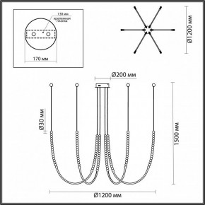 Подвесной светильник Odeon Light Monella 6639/70L в Златоусте - zlatoust.mebel24.online | фото 4