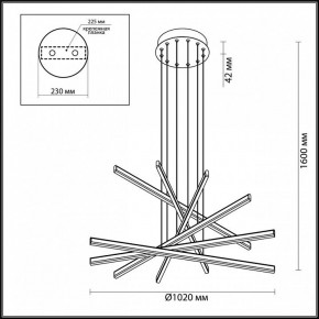 Подвесной светильник Odeon Light Rudy 3890/96L в Златоусте - zlatoust.mebel24.online | фото 6