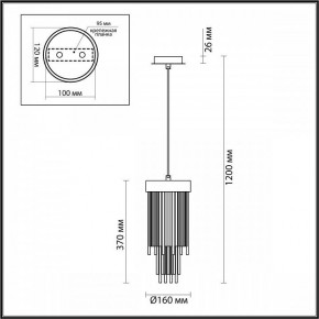 Подвесной светильник Odeon Light York 4788/1 в Златоусте - zlatoust.mebel24.online | фото 4