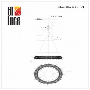 Подвесной светильник ST-Luce Lucchero SL6105.213.01 в Златоусте - zlatoust.mebel24.online | фото 6