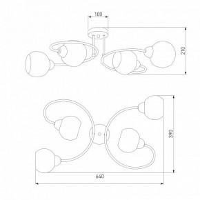 Потолочная люстра Eurosvet Tulia 30136/4 хром в Златоусте - zlatoust.mebel24.online | фото 3