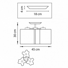 Потолочная люстра Lightstar Nubi 802037 в Златоусте - zlatoust.mebel24.online | фото 2