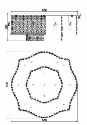 Потолочная люстра Maytoni Dune DIA005CL-10G в Златоусте - zlatoust.mebel24.online | фото 3