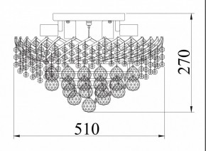 Потолочная люстра Maytoni Karolina DIA120-09-G в Златоусте - zlatoust.mebel24.online | фото 4