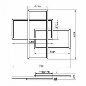 Потолочная люстра Maytoni Line MOD016CL-L80BK в Златоусте - zlatoust.mebel24.online | фото 2