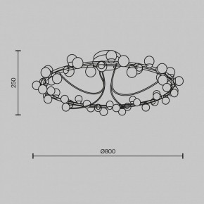 Потолочная люстра Maytoni Tessara MOD081CL-L48G3K в Златоусте - zlatoust.mebel24.online | фото 2