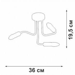 Потолочная люстра Vitaluce V3023 V3023-1/3PL в Златоусте - zlatoust.mebel24.online | фото 2