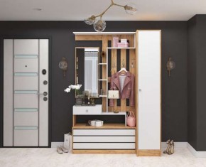 Прихожая Ямайка Дуб крафт золотой/Белый в Златоусте - zlatoust.mebel24.online | фото