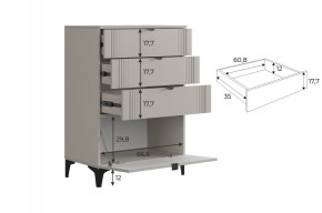 РИЧ Гостиная (модульная) кашемир в Златоусте - zlatoust.mebel24.online | фото 6