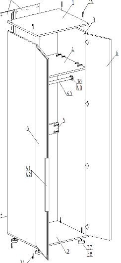 Шкаф 2-ств. для одежды "Лео" в Златоусте - zlatoust.mebel24.online | фото 2