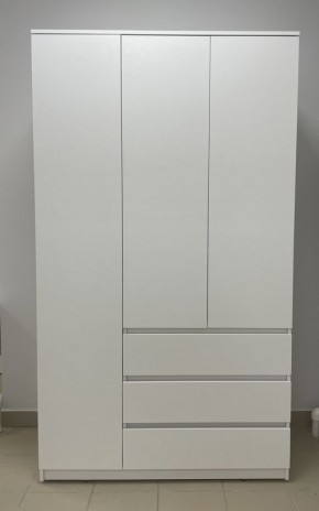 Шкаф 3-ств. с 3 ящиками "Бьянко" в Златоусте - zlatoust.mebel24.online | фото 3