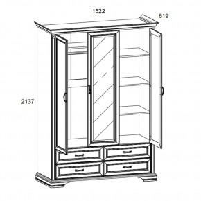 Шкаф 3D4S Z, MONAKO, цвет Сосна винтаж в Златоусте - zlatoust.mebel24.online | фото 1