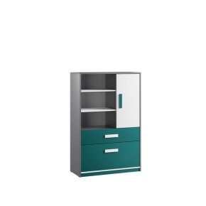 Шкаф книжный Кэнди КШ-2 Океан в Златоусте - zlatoust.mebel24.online | фото