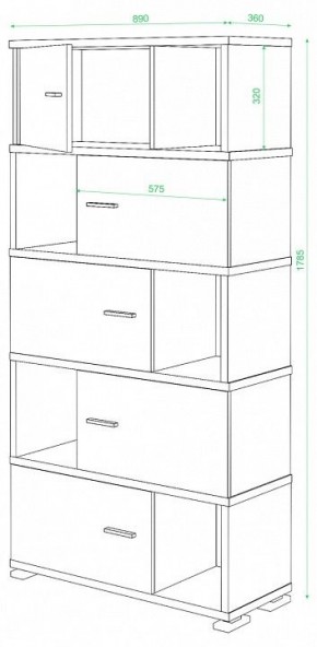 Шкаф комбинированный Домино СБ-30/5 в Златоусте - zlatoust.mebel24.online | фото 3