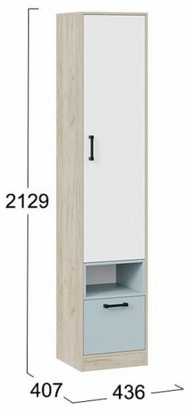 Шкаф комбинированный Оливер 401.002.000 в Златоусте - zlatoust.mebel24.online | фото 3