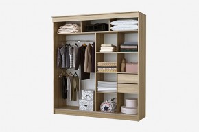 Шкаф-купе Фаворит 2.0 серия Альянс (дуб сонома) в Златоусте - zlatoust.mebel24.online | фото 2