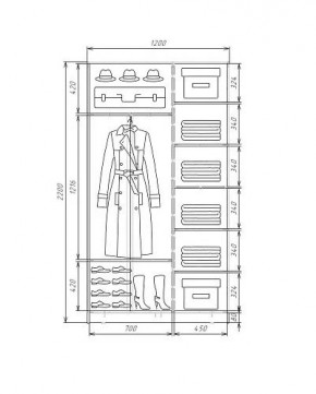 Шкаф-купе ХИТ 22-4-12-22 (420) в Златоусте - zlatoust.mebel24.online | фото 5
