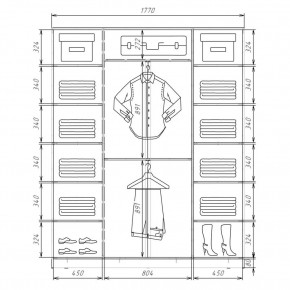 Шкаф-купе ХИТ 22-4-18/2-666 (420) в Златоусте - zlatoust.mebel24.online | фото 2