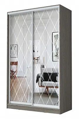 Шкаф-купе ХИТ 24-12/2-66 РОМБ БОЛЬШОЙ в Златоусте - zlatoust.mebel24.online | фото