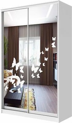 Шкаф-купе ХИТ 24-12-66 БАБОЧКИ в Златоусте - zlatoust.mebel24.online | фото