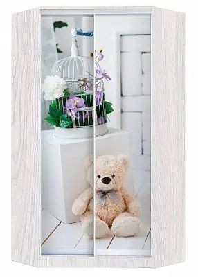 Шкаф-купе ХИТ-У-L-24-64-77 МИШКА В ИНТЕРЬЕРЕ в Златоусте - zlatoust.mebel24.online | фото