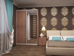 Шкаф-купе Ксения 1200 ЛДСП+Зеркало (ЛДСП 1 кат.) в Златоусте - zlatoust.mebel24.online | фото 8