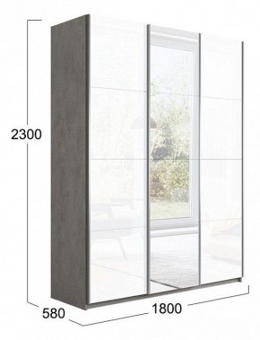 Шкаф-купе Траст СШК 2.180.60-15.13.15 в Златоусте - zlatoust.mebel24.online | фото 3