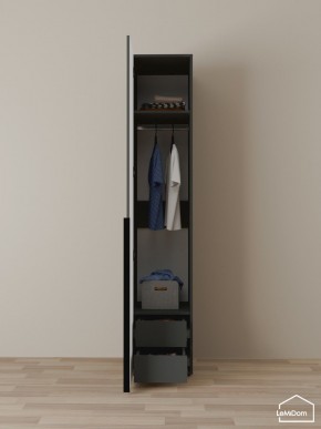 Шкаф Linnea MHR-1-3 2050х400х510 (Графит-М 11.1.25) в Златоусте - zlatoust.mebel24.online | фото 6