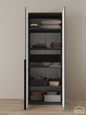 Шкаф Linnea MHR-2-2 2050х800х510 (Графит-М 11.1.25) в Златоусте - zlatoust.mebel24.online | фото 4