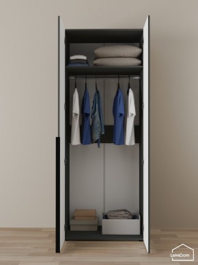 Шкаф Linnea MHR-2 2050х800х510 (Графит-М 11.1.25) в Златоусте - zlatoust.mebel24.online | фото 4