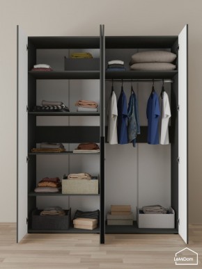 Шкаф Linnea MHR-4-1 2050х1600х510 (Графит-М 11.1.25) в Златоусте - zlatoust.mebel24.online | фото 4