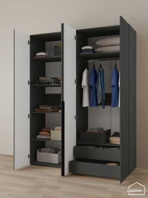 Шкаф Linnea MHR-4-2 2050х1600х510 (Графит-М 11.1.25) в Златоусте - zlatoust.mebel24.online | фото 5
