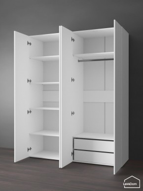 Шкаф Linnea MHR-4PO-2 2050х1600х510 (Белый-М 11.1.1) в Златоусте - zlatoust.mebel24.online | фото 5