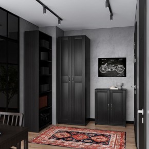 Шкаф МАКС двухдверный узкий, цвет Дуб Венге в Златоусте - zlatoust.mebel24.online | фото 4