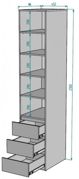 Шкаф Мальта H161 в Златоусте - zlatoust.mebel24.online | фото 2