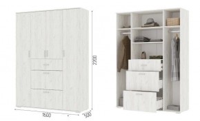 Шкаф Нельсон ШК03 Дуб крафт белый в Златоусте - zlatoust.mebel24.online | фото 2