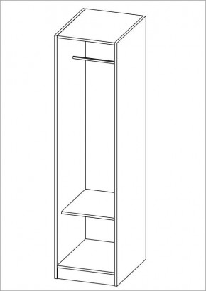 Шкаф ОРИОН однодверный, цвет Дуб Венге в Златоусте - zlatoust.mebel24.online | фото 2