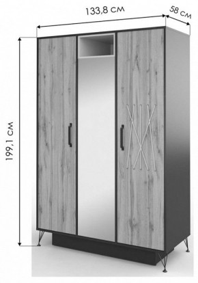 Шкаф платяной Нобира в Златоусте - zlatoust.mebel24.online | фото 3
