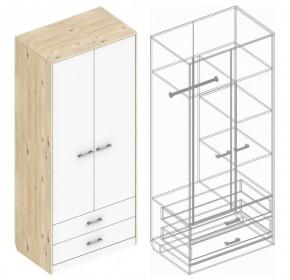 Шкаф "Милана" 2-х створчатый с 2 ящиками в Златоусте - zlatoust.mebel24.online | фото 3