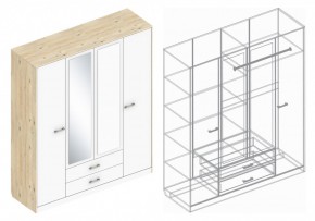 Шкаф "Милана" 4-х створчатый в Златоусте - zlatoust.mebel24.online | фото 3