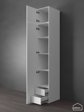 Шкаф с антресолью Linnea MHR-1POA-4 2450х400х510 (Белый-М 11.1.2) в Златоусте - zlatoust.mebel24.online | фото 5