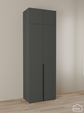 Шкаф с антресолью Linnea MHR-2A-2 2450х800х510 (Графит-М 11.1.25) в Златоусте - zlatoust.mebel24.online | фото 1