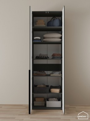 Шкаф с антресолью Linnea MHR-2A-2 2450х800х510 (Графит-М 11.1.25) в Златоусте - zlatoust.mebel24.online | фото 4