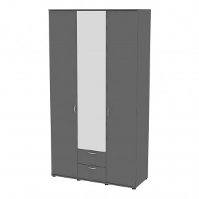 Шкаф с зеркалом Ольга H54_M (Графит) в Златоусте - zlatoust.mebel24.online | фото