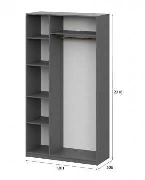 Шкаф ШК-5 (1200) Графит серый в Златоусте - zlatoust.mebel24.online | фото 5