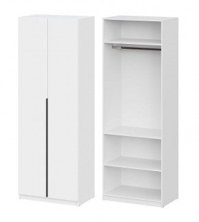 Шкаф ШК-5 + 2 полки (800) Белый текстурный в Златоусте - zlatoust.mebel24.online | фото